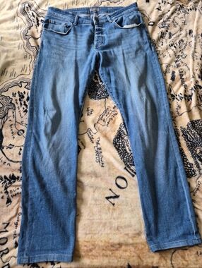 DL1961 Men’s Size 34 X 32 Hunter Skinny Blue Jeans Button Fly